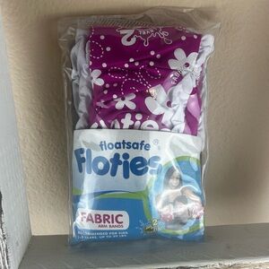 NWT Floatsafe Floaties Pink Fabric Arm Bands Sz Level 2